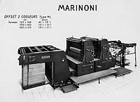 imprimerie machine Marinoni